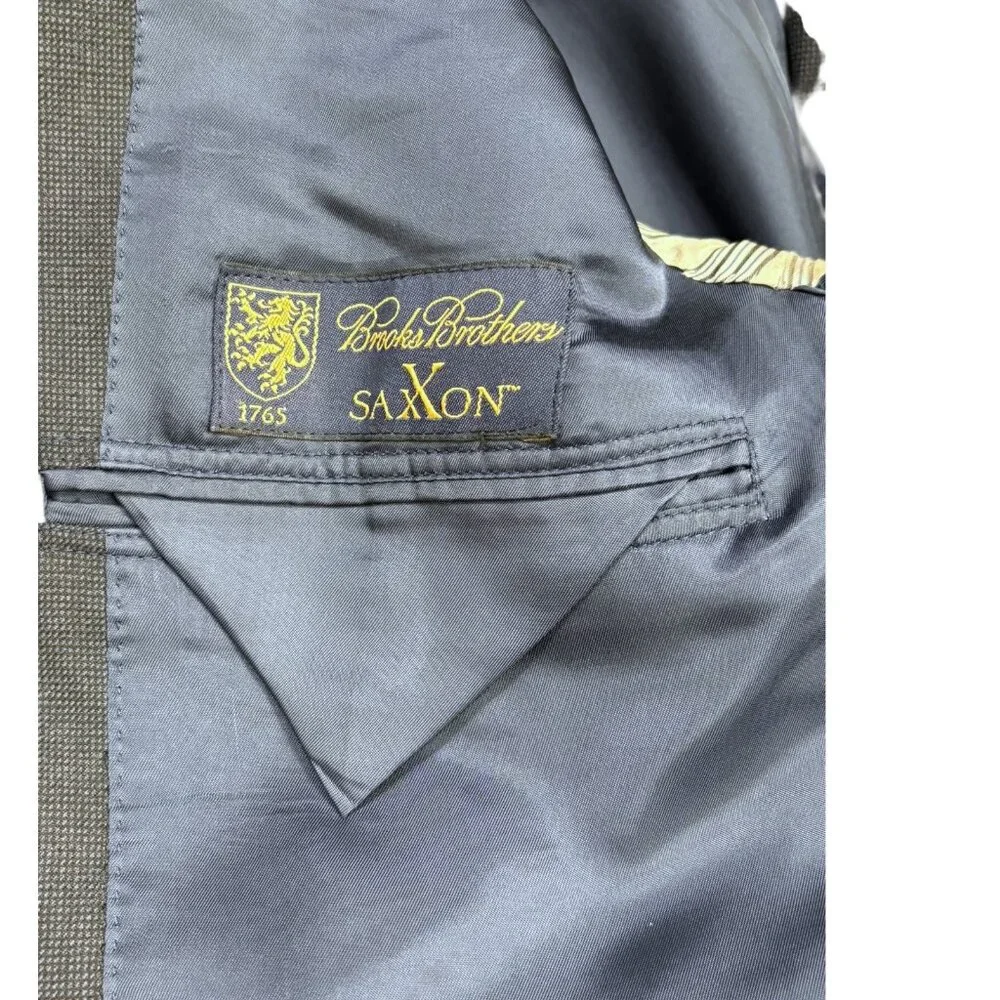 Brooks Brothers 1818 Madison SAXXON Puppytooth Wool Sport Coat‎